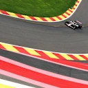 SPA, BELGIUM - JULY 26: Esteban Ocon of France driving the (31) Haas F1 VF-25 Ferrari on track during qualifying ahead of the F1 Grand Prix of Belgium at Circuit de Spa-Francorchamps on July 26, 2025 in Spa, Belgium. (Photo by Ryan Pierse/Getty Images)