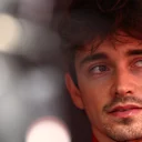 SPA, BELGIUM - JULY 26: Third placed qualifier Charles Leclerc of Monaco and Scuderia Ferrari is interviewed during qualifying ahead of the F1 Grand Prix of Belgium at Circuit de Spa-Francorchamps on July 26, 2025 in Spa, Belgium. (Photo by Clive Rose - Formula 1/Formula 1 via Getty Images)