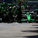 SAO PAULO, BRAZIL - NOVEMBER 07: Gabriel Bortoleto of Brazil driving the (5) Kick Sauber C45 Ferrari makes a pitstop during practice ahead of the F1 Grand Prix of Brazil at Autodromo Jose Carlos Pace on November 07, 2025 in Sao Paulo, Brazil. (Photo by Peter Fox/Getty Images)