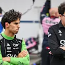 SAO PAULO, BRAZIL - NOVEMBER 08: Gabriel Bortoleto of Brazil and Stake F1 Team Kick Sauber and Mattia Binotto, COO and CTO of Stake F1 Team Kick Sauber look on during the Sprint ahead of the F1 Grand Prix of Brazil at Autodromo Jose Carlos Pace on November 08, 2025 in Sao Paulo, Brazil. (Photo by Rudy Carezzevoli/Getty Images)