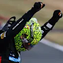 NORTHAMPTON, ENGLAND - JULY 06: Race winner Lando Norris of Great Britain and McLaren celebrates in parc ferme during the F1 Grand Prix of Great Britain at Silverstone Circuit on July 06, 2025 in Northampton, England. (Photo by Mark Thompson/Getty Images)