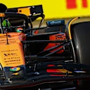 BUDAPEST, HUNGARY - AUGUST 01: Lando Norris of Great Britain driving the (4) McLaren MCL39 Mercedes on track during practice ahead of the F1 Grand Prix of Hungary at Hungaroring on August 01, 2025 in Budapest, Hungary. (Photo by Joe Portlock/Getty Images)
