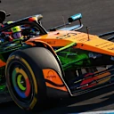 MONZA, ITALY - SEPTEMBER 05: Oscar Piastri of Australia driving the (81) McLaren MCL39 Mercedes on track during practice ahead of the F1 Grand Prix of Italy at Autodromo Nazionale Monza on September 05, 2025 in Monza, Italy. (Photo by Joe Portlock/Getty Images)