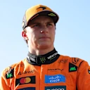 MONZA, ITALY - SEPTEMBER 06: Third placed qualifier Oscar Piastri of Australia and McLaren looks on in parc ferme during qualifying ahead of the F1 Grand Prix of Italy at Autodromo Nazionale Monza on September 06, 2025 in Monza, Italy. (Photo by Bryn Lennon - Formula 1/Formula 1 via Getty Images)