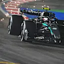 LAS VEGAS, NEVADA - NOVEMBER 22: Sparks fly behind Andrea Kimi Antonelli of Italy driving the (12) Mercedes AMG Petronas F1 Team W16 on track during the F1 Grand Prix of Las Vegas at Las Vegas Strip Circuit on November 22, 2025 in Las Vegas, Nevada. (Photo by Rudy Carezzevoli/Getty Images)