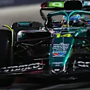 LAS VEGAS, NEVADA - NOVEMBER 20: Fernando Alonso of Spain driving the (14) Aston Martin F1 Team AMR25 Mercedes on track during practice ahead of the F1 Grand Prix of Las Vegas at Las Vegas Strip Circuit on November 20, 2025 in Las Vegas, Nevada. (Photo by Clive Rose/Getty Images)