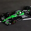 LAS VEGAS, NEVADA - NOVEMBER 20: Nico Hulkenberg of Germany driving the (27) Kick Sauber C45 Ferrari on track during practice ahead of the F1 Grand Prix of Las Vegas at Las Vegas Strip Circuit on November 20, 2025 in Las Vegas, Nevada. (Photo by Bryn Lennon - Formula 1/Formula 1 via Getty Images)