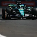 MEXICO CITY, MEXICO - OCTOBER 25: Lance Stroll of Canada driving the (18) Aston Martin F1 Team AMR25 Mercedes on track during qualifying ahead of the F1 Grand Prix of Mexico at Autodromo Hermanos Rodriguez on October 25, 2025 in Mexico City, Mexico. (Photo by Hector Vivas/Getty Images)