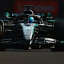 MEXICO CITY, MEXICO - OCTOBER 25: George Russell of Great Britain driving the (63) Mercedes AMG Petronas F1 Team W16 on track during qualifying ahead of the F1 Grand Prix of Mexico at Autodromo Hermanos Rodriguez on October 25, 2025 in Mexico City, Mexico. (Photo by Hector Vivas/Getty Images)