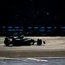 MEXICO CITY, MEXICO - OCTOBER 25: Fernando Alonso of Spain driving the (14) Aston Martin F1 Team AMR25 Mercedes on track during qualifying ahead of the F1 Grand Prix of Mexico at Autodromo Hermanos Rodriguez on October 25, 2025 in Mexico City, Mexico. (Photo by Hector Vivas/Getty Images)