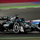 LUSAIL CITY, QATAR - NOVEMBER 28: George Russell of Great Britain driving the (63) Mercedes AMG Petronas F1 Team W16 on track during practice ahead of the F1 Grand Prix of Qatar at Lusail International Circuit on November 28, 2025 in Lusail City, Qatar. (Photo by Mark Sutton - Formula 1/Formula 1 via Getty Images)