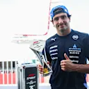 AUSTIN, TEXAS - OCTOBER 18: Third placed Carlos Sainz of Spain and Williams with his Sprint trophy prior to Qualifying ahead of the F1 Grand Prix of United States at Circuit of The Americas on October 18, 2025 in Austin, Texas. (Photo by Peter Fox/Getty Images)
