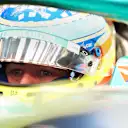 BAHRAIN, BAHRAIN - FEBRUARY 27: Fernando Alonso of Spain and Aston Martin F1 Team prepares to drive