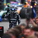 SUZUKA, JAPAN - MARCH 29: Race winner Andrea Kimi Antonelli of Italy and Mercedes AMG Petronas F1 Team celebrates on arrival in parc ferme during the F1 Grand Prix of Japan at Suzuka Circuit on March 29, 2026 in Suzuka, Japan. (Photo by Rudy Carezzevoli/Getty Images)