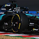 SUZUKA, JAPAN - MARCH 27: George Russell of Great Britain driving the (63) Mercedes AMG Petronas F1 Team W17 on track during practice ahead of the F1 Grand Prix of Japan at Suzuka Circuit on March 27, 2026 in Suzuka, Japan. (Photo by Rudy Carezzevoli/Getty Images)