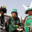 The enthusiastic fans added to the atmosphere at the Suzuka Circuit