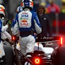 MONTREAL, QUEBEC - MAY 24: Arvid Lindblad of Great Britain driving the (41) Visa Cash App Racing Bulls VCARB 03 RB Ford fails to start during the F1 Grand Prix of Canada at Circuit Gilles-Villeneuve on May 24, 2026 in Montreal, Quebec. (Photo by Bryn Lennon - Formula 1/Formula 1 via Getty Images)