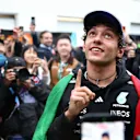 MONTREAL, QUEBEC - MAY 24: Race winner Andrea Kimi Antonelli of Italy and Mercedes AMG Petronas F1 Team celebrates with his team during the F1 Grand Prix of Canada at Circuit Gilles-Villeneuve on May 24, 2026 in Montreal, Quebec. (Photo by Clive Mason/Getty Images)