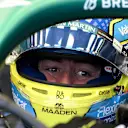 MIAMI, FLORIDA - MAY 01: Fernando Alonso of Spain and Aston Martin F1 Team prepares to drive during practice ahead of the F1 Grand Prix of Miami at Miami International Autodrome on May 01, 2026 in Miami, Florida. (Photo by Mark Sutton - Formula 1/Formula 1 via Getty Images)