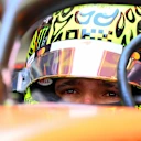 BAHRAIN, BAHRAIN - FEBRUARY 19: Lando Norris of Great Britain and McLaren prepares to drive during