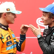 SAO PAULO, BRAZIL - NOVEMBER 08: Sprint winner Lando Norris of Great Britain and McLaren and Second