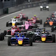 LAS VEGAS, NEVADA - NOVEMBER 22: Chloe Chambers of United States and Campos Racing (14) leads the