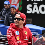 SAO PAULO, BRAZIL - NOVEMBER 09: Charles Leclerc of Monaco and Scuderia Ferrari on the drivers