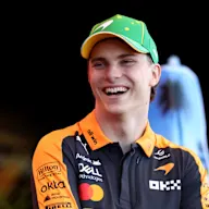 MELBOURNE, AUSTRALIA - MARCH 05: Oscar Piastri of Australia and McLaren looks on on stage during