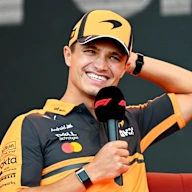 MELBOURNE, AUSTRALIA - MARCH 05: Lando Norris of Great Britain and McLaren is interviewed during