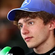 BARCELONA, SPAIN - JUNE 13: Third placed qualifier Andrea Kimi Antonelli of Italy and Mercedes AMG