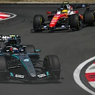 SHANGHAI, CHINA - MARCH 14:
Kimi Antonelli of Mercedes-AMG Petronas Formula One Team battles with