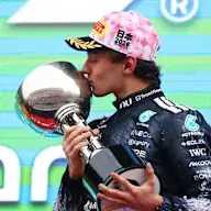 SUZUKA, JAPAN - MARCH 29: Race winner Andrea Kimi Antonelli of Italy and Mercedes AMG Petronas F1