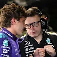 MIAMI, FLORIDA - MAY 01: Andrea Kimi Antonelli of Italy and Mercedes AMG Petronas F1 Team and Peter