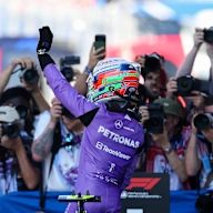 MIAMI, FLORIDA - MAY 02: Pole position qualifier Andrea Kimi Antonelli of Italy and Mercedes AMG