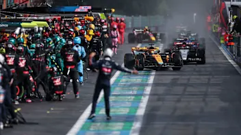 SPA, BELGIUM - JULY 29: Oscar Piastri of Australia driving the (81) McLaren MCL60 Mercedes out of