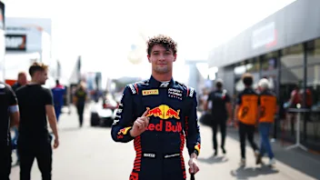 ZANDVOORT, NETHERLANDS - AUGUST 25: Pole position qualifier Jak Crawford of United States and