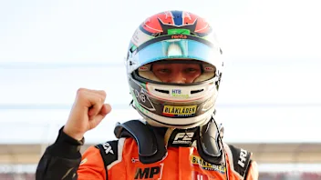MELBOURNE, AUSTRALIA - MARCH 22: Pole position qualifier Dennis Hauger of Norway and MP Motorsport