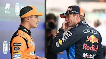 BARCELONA, SPAIN - JUNE 22: Pole position qualifier Lando Norris of Great Britain and McLaren and