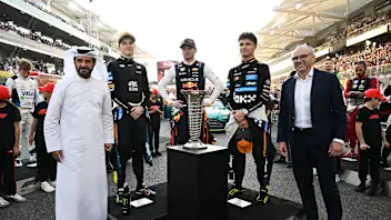 ABU DHABI, UNITED ARAB EMIRATES - DECEMBER 07: 2025 F1 World Drivers Championship contenders ≈Lando