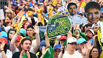 SAO PAULO, BRAZIL - NOVEMBER 07: Fans of Lando Norris of Great Britain and McLaren at the stage