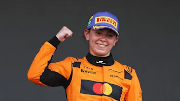 JEDDAH, SAUDI ARABIA - APRIL 19: Race winner Ella Lloyd of Great Britain and Rodin Motorsport (20)