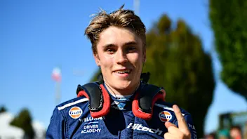 MONZA, ITALY - SEPTEMBER 05: Pole position qualifier Luke Browning of Great Britain and Hitech TGR