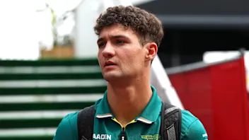 AUSTIN, TEXAS - OCTOBER 16: Jak Crawford of United States and Aston Martin F1 Team arrives in the
