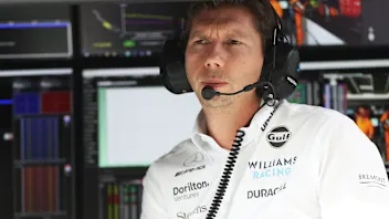 MELBOURNE, AUSTRALIA - APRIL 01: Members of the Williams team work in the pit lane during final