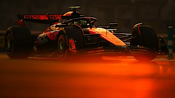 ABU DHABI, UNITED ARAB EMIRATES - DECEMBER 06: Zhou Guanyu of China driving the (24) Kick Sauber