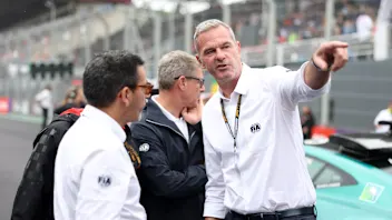 SAO PAULO, BRAZIL - NOVEMBER 03: Niels Wittich, FIA Race Director talks on the grid prior to the F1