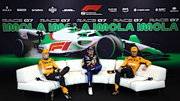 IMOLA, ITALY - MAY 18: Pole position qualifier Max Verstappen of the Netherlands and Oracle Red