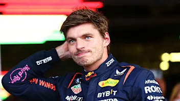 MEXICO CITY, MEXICO - OCTOBER 26: Second placed qualifier Max Verstappen of the Netherlands and