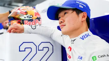 LUSAIL CITY, QATAR - NOVEMBER 29: Yuki Tsunoda of Japan and Visa Cash App RB  during practice ahead