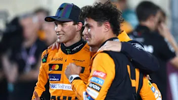LUSAIL CITY, QATAR - NOVEMBER 30: Lando Norris of Great Britain driving the (4) McLaren MCL38